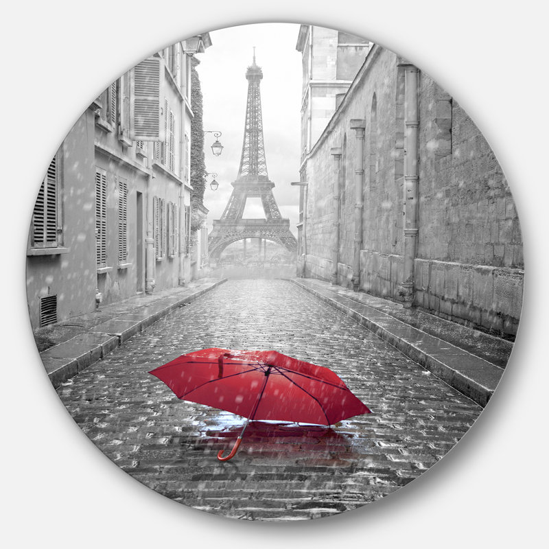 Reproduction de photo - Paysage urbain vue Eiffel Paris, H 36 po x l 36 po, Métal, Ne s’applique pas