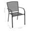 Chaise d'appoint empilable pour patio