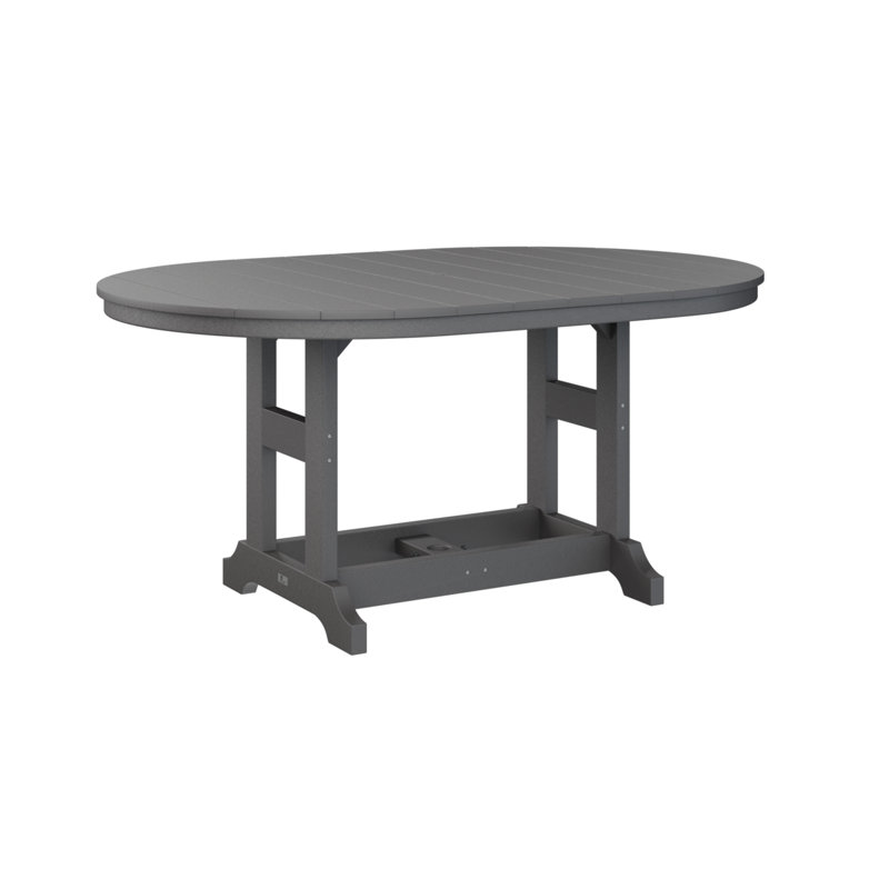 Table de salle à manger Berlin Classic, Gris fumée, H 30,87 po x l 64 po x P 44 po