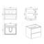 Armoire murale 24W-105, noyer, sans lavabo, 2 tiroirs, pré-assemblée, option de tiroir spacieux, lavabo Manastration - 24W-105, couleur noyer, fermeture silencieuse, design tendance-2130853962