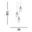 Burridge 3 - Light Chrome Cluster Pendant