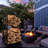 Hermit 31.6in Large Firewood Rack Fireplace Tools Set Wood Holder Indoor log Rack With Tools Tall