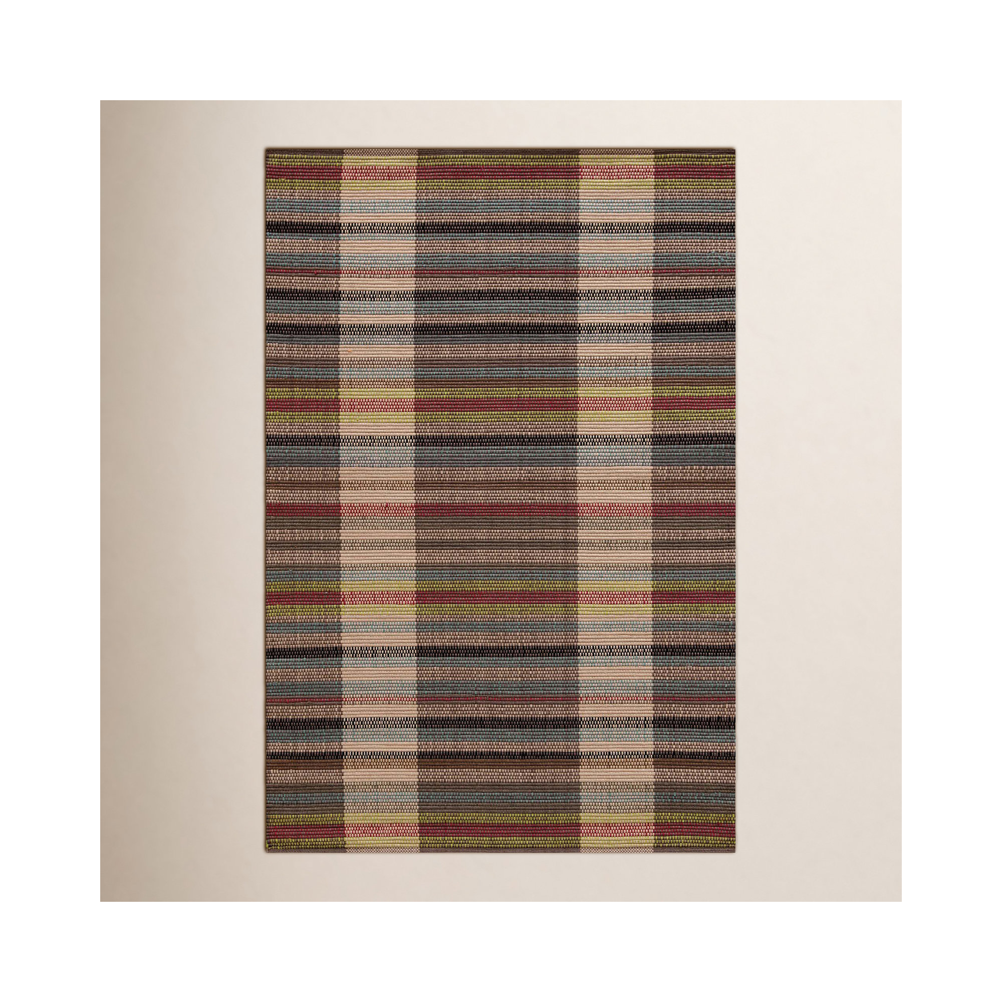 Swedish Rag Handwoven Indoor/Outdoor Rug, Rectangle 5' x 8'