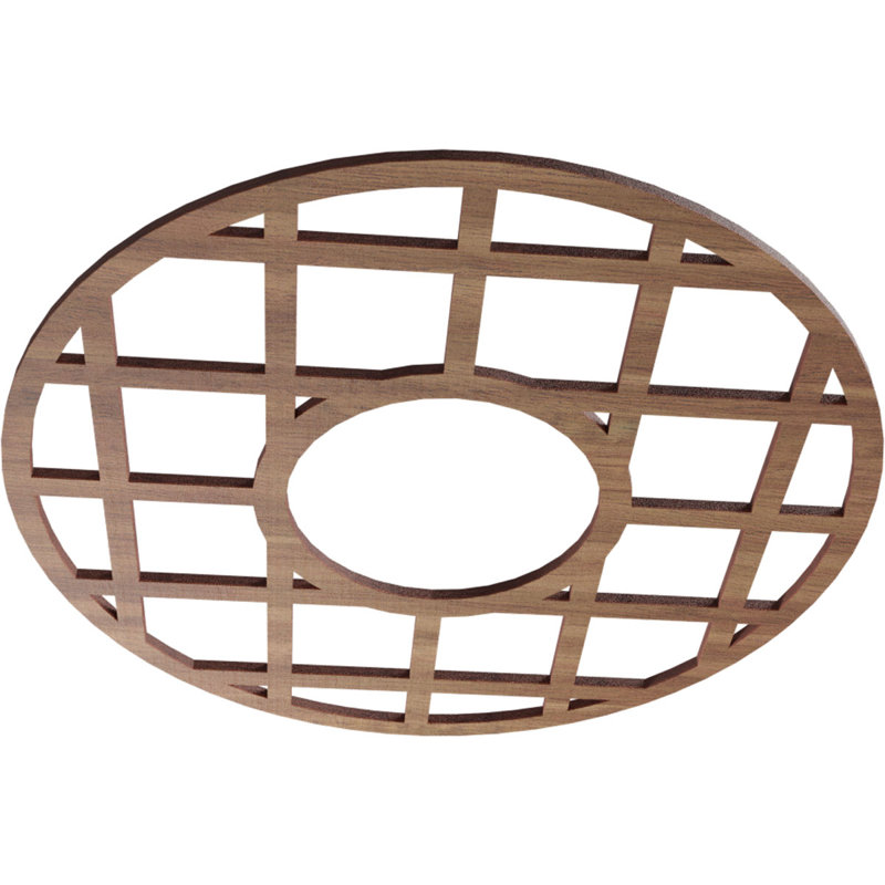Médaillon de plafond 18 pi x 18 po x 6 1/2 po ID x 1/4 po T O'Neal, Noyer, H 16 po x l 16 po x P 0,38 po