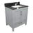 Haleyann 31'' Single Bathroom Vanity with Engineered Quartz Top-1539737917-1539737860