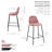 Lazio Velvet Bar Stool with Iron Legs-1374363110-1468054091