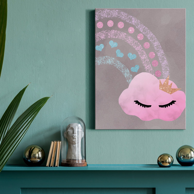 Cloudy Rainbow - reproduction sur toile tendue, H 36 po x l 24 po x P 1 po