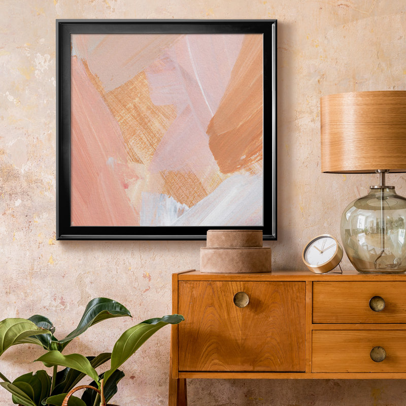 «Pink Vanilla IV», reproduction encadrée de qualité supérieure - prête à être accrochée, H 17,5 po x l 17,5 po x P 1,5 po