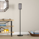 Delia 63'' Blackened Bronze Torchiere Floor Lamp