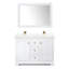 Ensemble de meuble-lavabo double 48 po avec miroir Avery-97793627-61132373