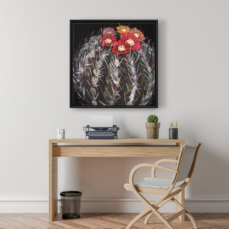 " Mammillaria Cactus In Bloom "