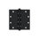 Deltana DSB55NB19 charnières carrées 5 po x 5 po, roulement à billes en peinture noire