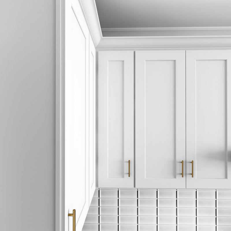 Armoire murale d'angle, Blanc, L 24 po x H 42 po x P 12 po