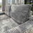 Gray Corduroy Two-seater Sectional Sofa