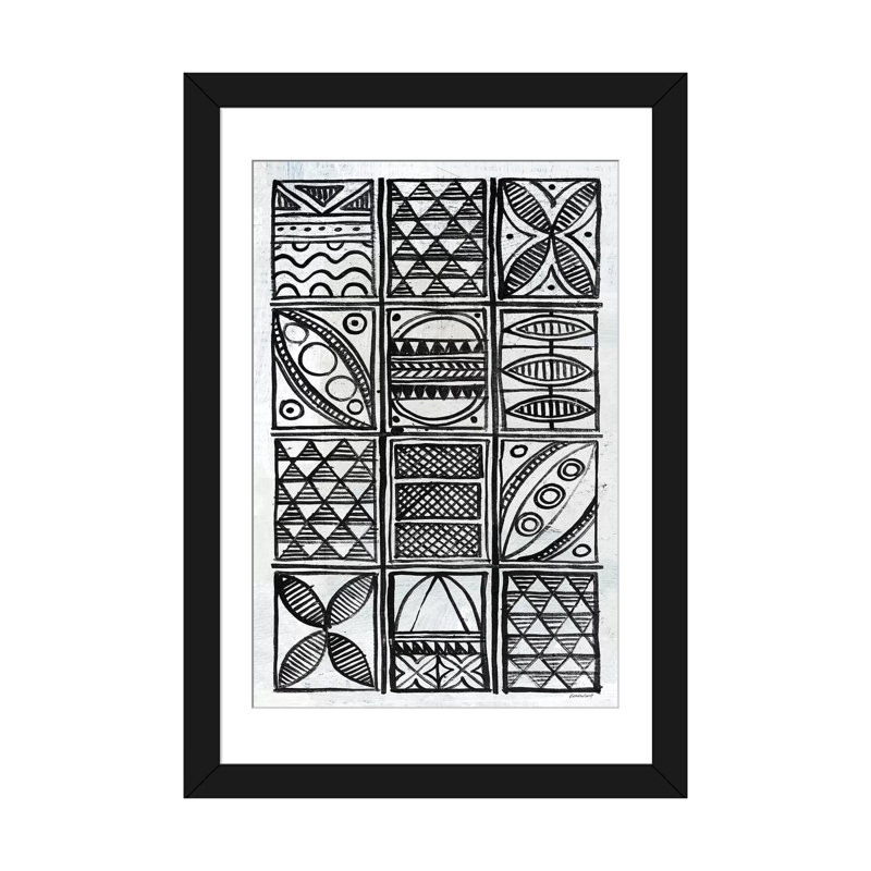 « patterns of the amazon b&w v », reproduction sur toile, H 32 po x l 24 po x P 1 po, Papier d'art encadré noir, Blanc