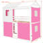 Lit simple superposé en bois avec tente-1985742040-1985741863