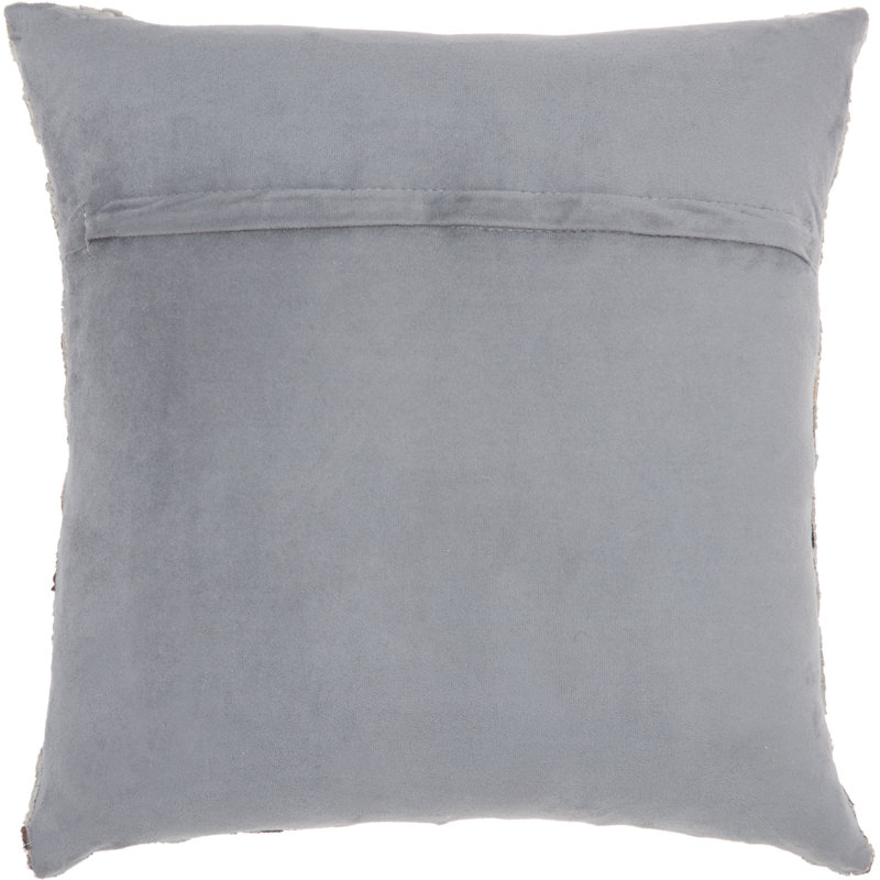 Ajhar Ombre Leather/Suede Throw Pillow