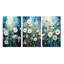 «Blue Tranquil Gardens», 3 pièces sur toile-1831010765-1831010760