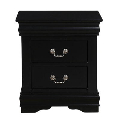 2-Drawer Nightstand,  Traditional Bedroom Bedside Table