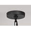Lanterne suspendue 1 lumière Suher - noir mat avec verre transparent transparent Suher