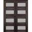 Porte double standard en bois manufacturé et en verre Della-71006207-71006208-71006209
