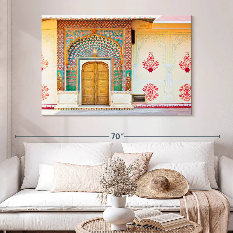 Porte de lotus Lilie Jaipur Palace, H 34 po x l 51 po
