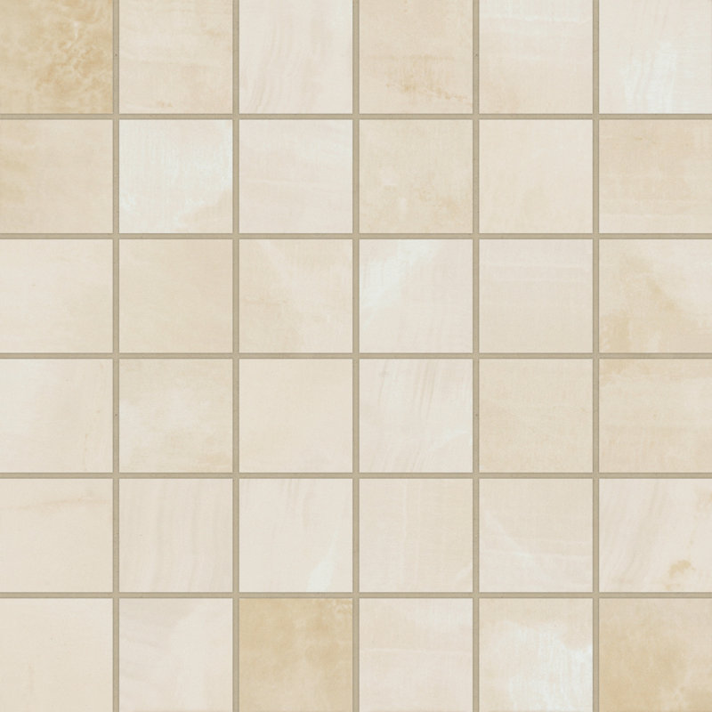 Gemma 12" x 12" Honed Porcelain Marble Look Wall & Floor Tile, Beige Onyx