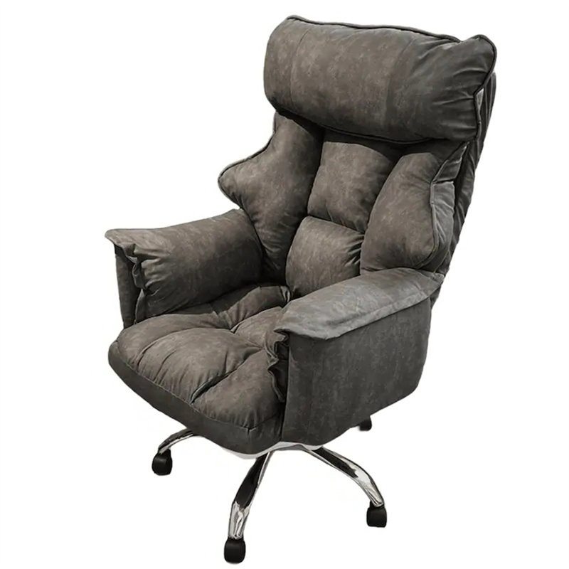 Fauteuil de bureau de jeu moderne et ergonomique - Fauteuil inclinable pivotant avec support lombaire réglable, hauteur et accoudoirs pour la maison et le bureau
