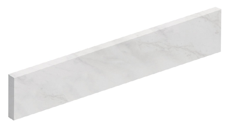 Bathroom Vanity Top Left Hand Side Splash, White Carrara