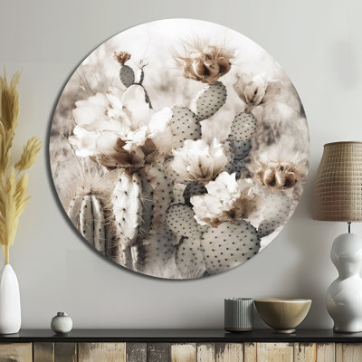 Tavonna - Floral Round Metal Art