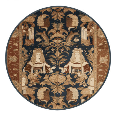 Tapis brun français lavable à la machine