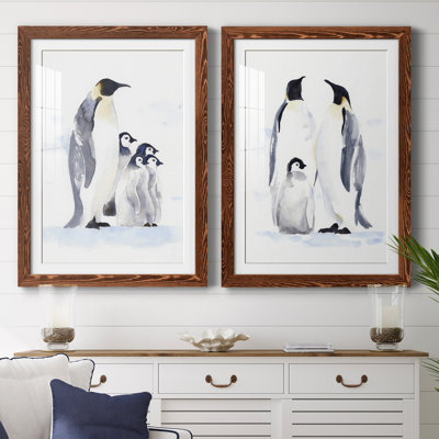 Emperor Penguins I Premium encadré mat - prêt à accrocher