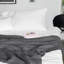 Jeté tricoté, jeté 100% pur coton, lavable à la machine, confortable - NTBAY-780923298-789013801