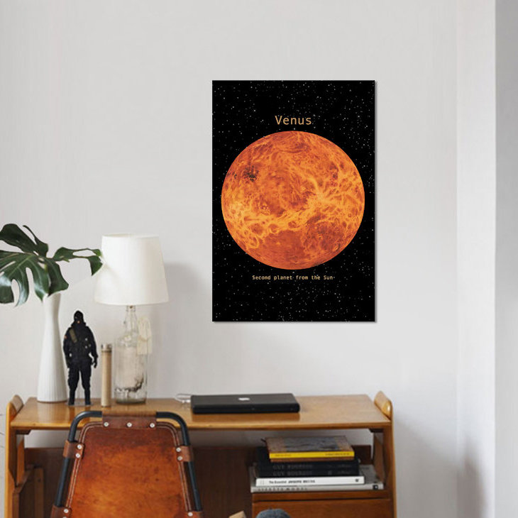 « vénus », impression sur toile, H 12 po x l 8 po x P 0,75 po, Pas de tapis, Toile tendue