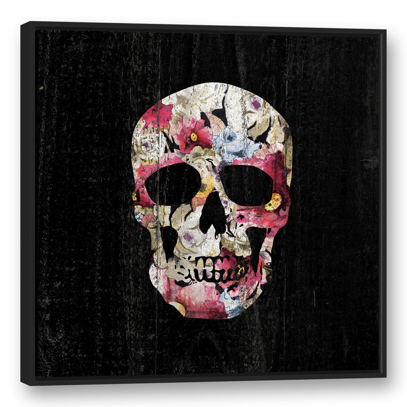 « pretty dead-crâne », impression sur toile, H 12 po x l 12 po, Toile