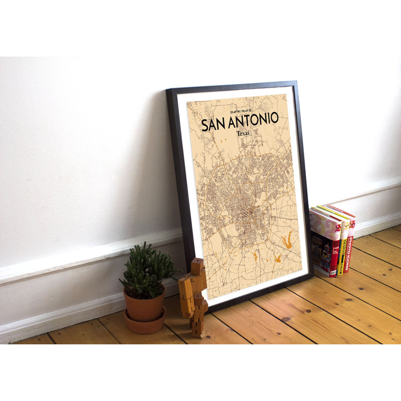 San Antonio - No Frame Print, 43.2cm H x 27.9cm W x 0.1cm D