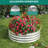 Round Galvanized Steel Raised Garden Bed 2x1FT Rustproof Planter with Rubber Edge Easy Assembly for Vegetables Flowers– 2 Piece Set-148462800-148462801