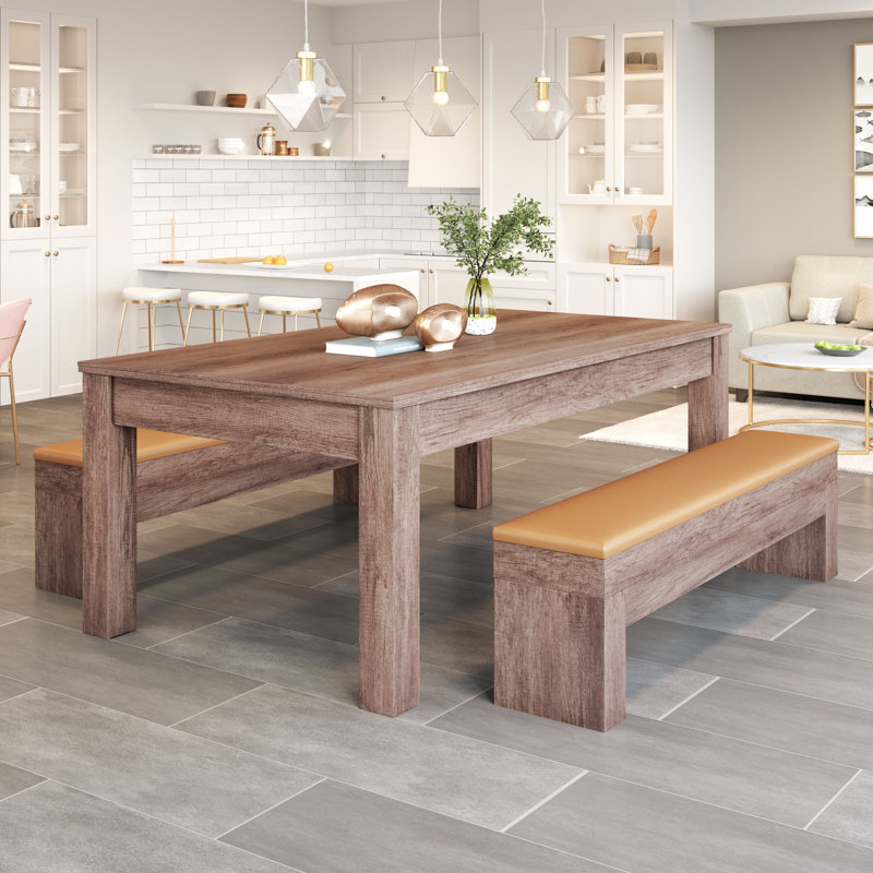 Table Bonker 3 en 1 brun