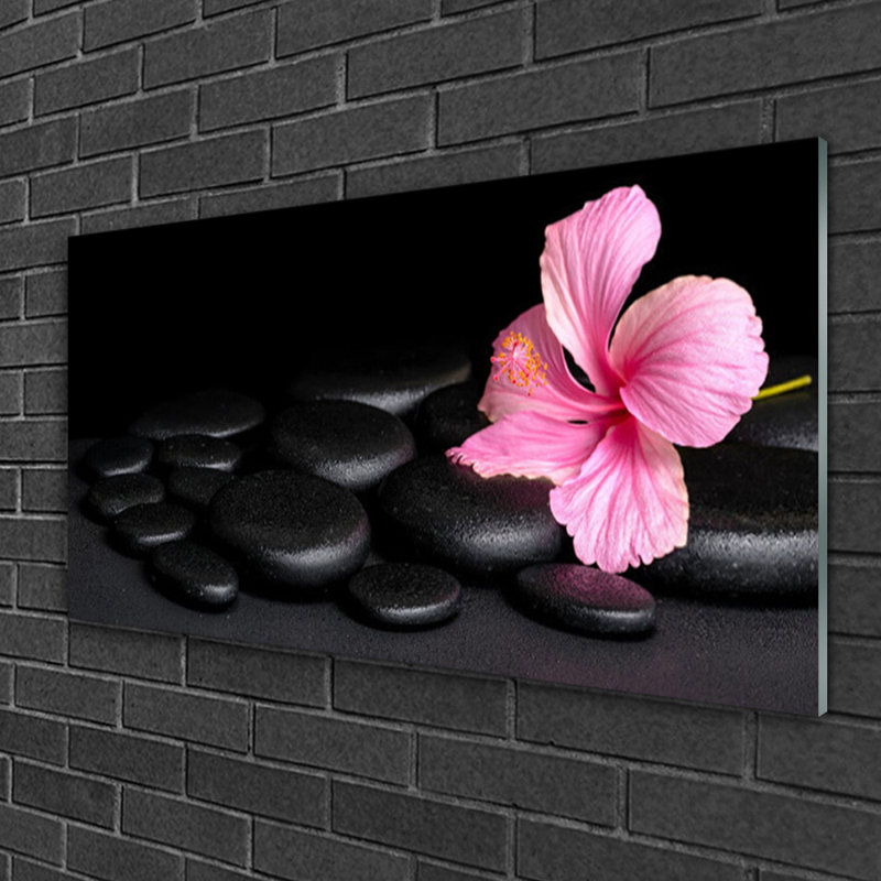 Art Stones Flower - No Frame Print on Glass
