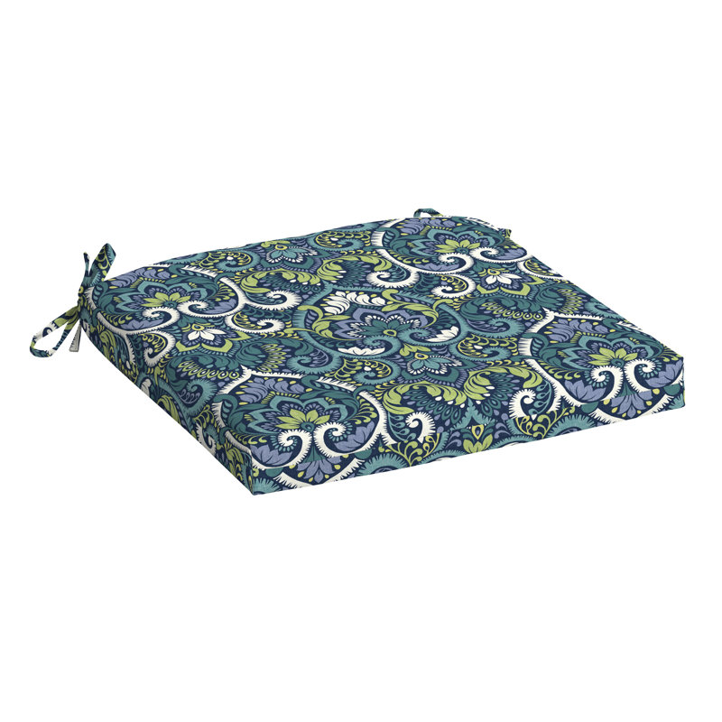 Coussin de siège d'extérieur 1 pièce ARDEN, Bleu, H 2,5 po x l 19 po x P 18 po