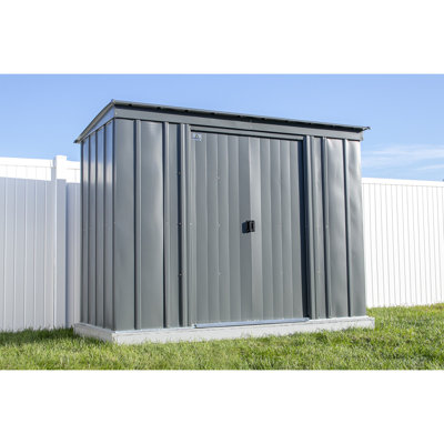 Remise de rangement Classic en acier, 8 x 4, gris anthracite