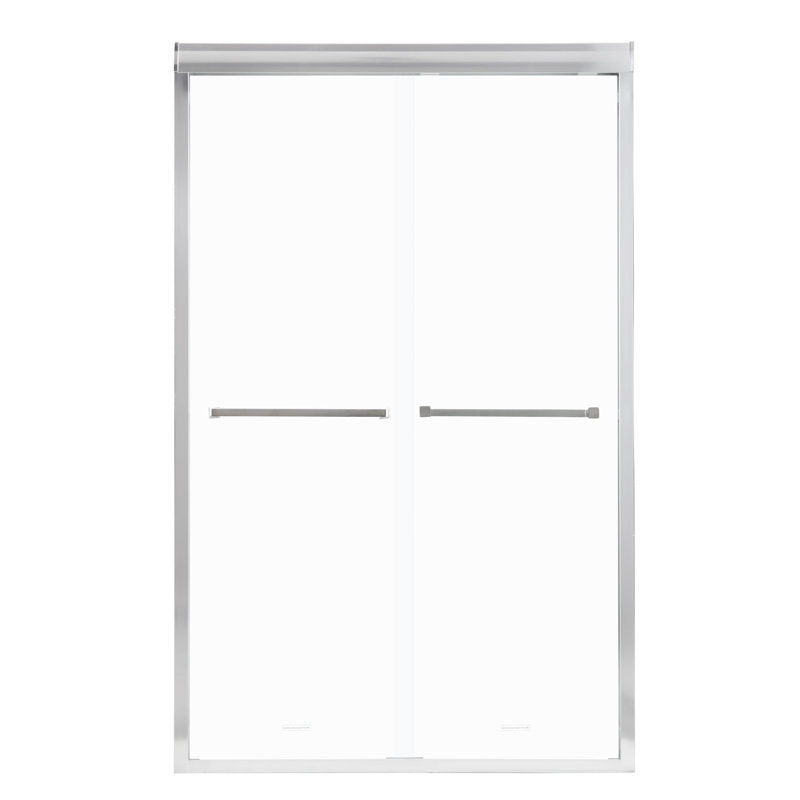 Shower Door 48" W X 76"H Semi-Frameless Bypass Sliding Shower Enclosure