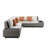 Gardners Premium All-Weather Wicker 8 - Person Patio Conversation Set with Cushions