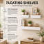 Ensemble de tablettes murales flottantes Modern Modern