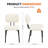 PU Leather Upholstered Side Dining Chairs Set with Backrest (Set of 4)-1298915352