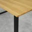 Brinegar Oak Metal Base Dining Table-444356411-444356409