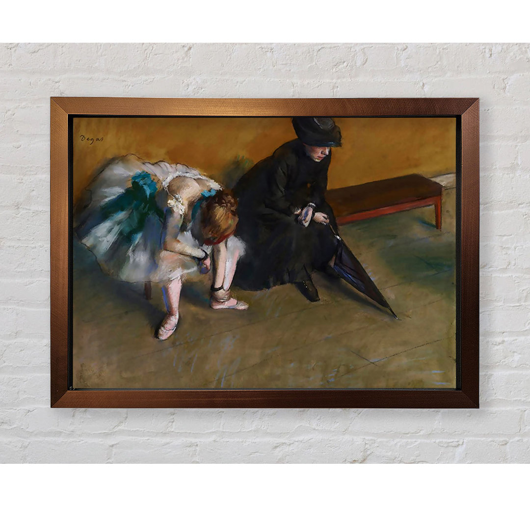 Waiting von Edgar Degas - Einzelne Bilderrahmen Kunstdrucke