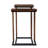  Transitional Set of Two 25" Brown Solid Wood Nested End Tables