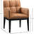 Adrian Vegan Leather Dining Arm Chair-58339053-58339048