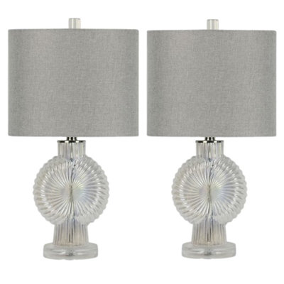 Lampe de table en cristal Elby